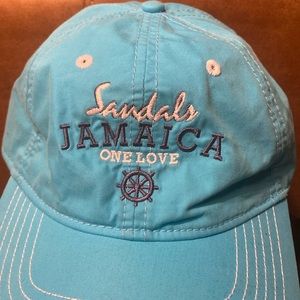 Ahead Lightweight Strapback Hat 6 Panel Aqua Unisex Sandals Jamaica One Love